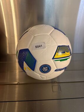 New York City FC White Soccer Ball with Blue & Yellow Accents